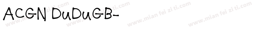 ACGN DuDuGB字体转换